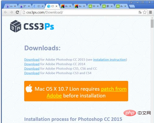 So installieren Sie CSS3PS