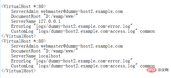 PHPで仮想ドメイン名を設定する方法