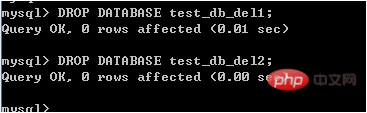 How to delete database in MySQL