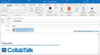 Outlook 邮件中以 OneDrive 链接方式附加文件