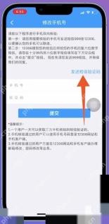 12306手机号换了怎么改绑定：点击发送短信验证码。