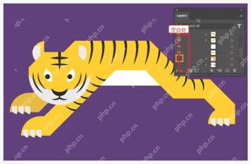 Illustrator 图层隐藏后在空白可见性列点击重新显示