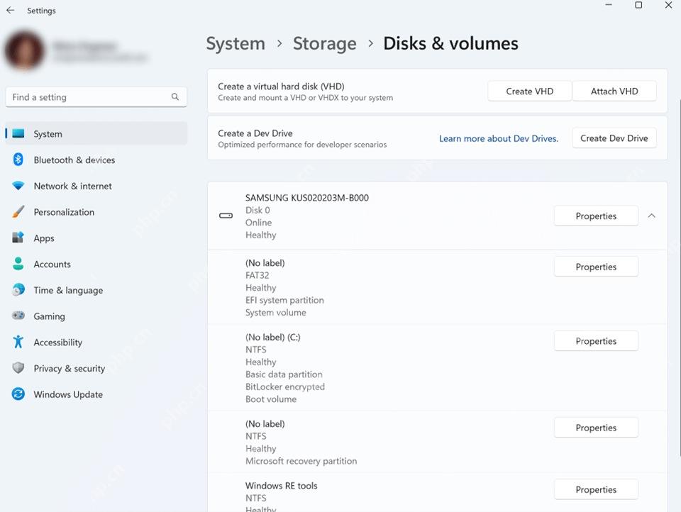 Win11怎么创建Dev Drive开发者驱动器_ReFS工作盘配置教程 - php中文网