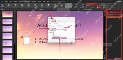 PowerPoint 动画窗格中显示当前幻灯片的动画列表