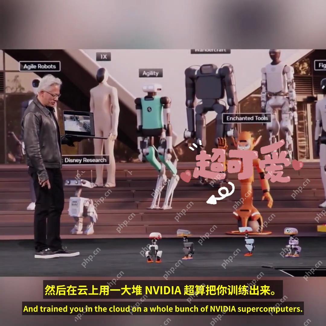 黄仁勋说明Microduck使用云端计算资源训练