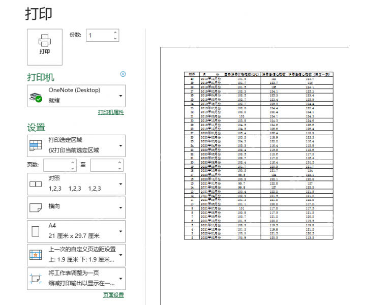 Excel 打印预览中表格边框仍会显示