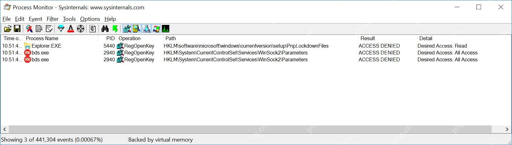 Win11怎么分析程序启动时注册表访问失败_权限与键值定位 - php中文网