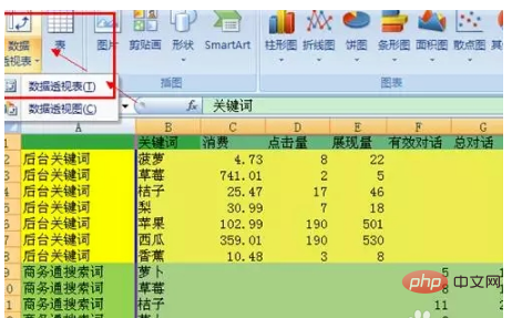 列ラベルの設定方法