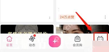 哔哩哔哩底部导航里的我的入口