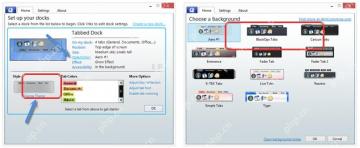 ObjectDock Windows Style Color 页面 Change Theme 打开背景选择器