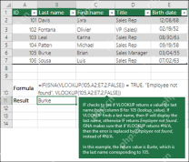 Excel 中用 IF 和 VLOOKUP 处理未找到结果的示例