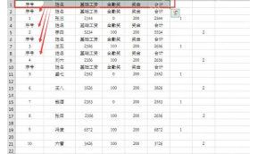 Excel 工资条制作完成后一人一条并带有表头
