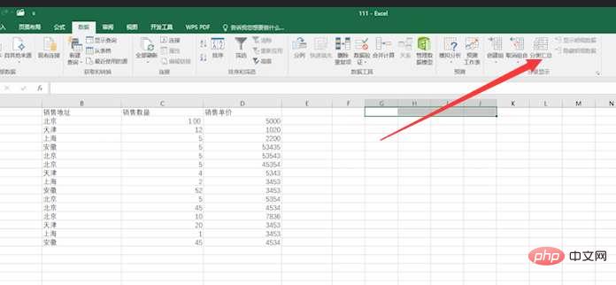 How to implement summation of categories and summaries in excel