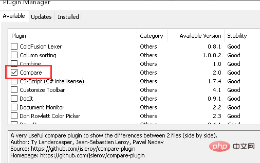 How to compare notepad