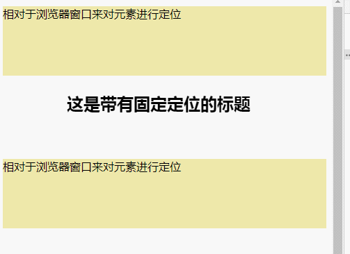 css fixed是什麼意思