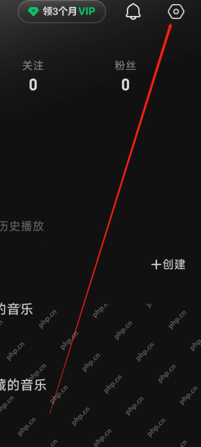 汽水音乐怎么设置账号隐私权限:从我的页面打开设置