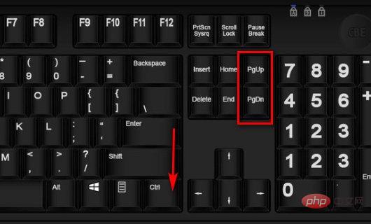 What is the shortcut key for switching between two tables?