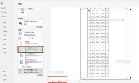 Excel 打印预览中打开缩放选项