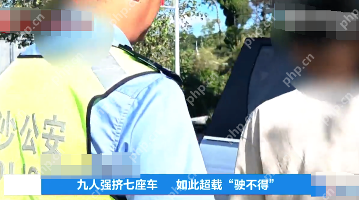 一家老小九人强挤七座车出游是怎么回事?详情介绍 - php中文网