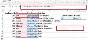 XLOOKUP 公式中设置 match_mode 处理匹配模式