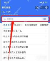 支付宝中文界面:搜索框,对应步骤:进入客服页后,先在搜索框里搜“银行卡提现失败”。别急着反复点提现,先把帮助入口找出来。