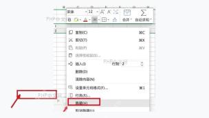 WPS 表格右键菜单中的隐藏命令