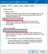 Win10 磁盘属性 Policies 页选择 Better performance 并启用写入缓存