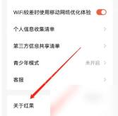 红果免费短剧设置页含夜间模式选项