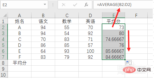 Excelでワンクリックで平均を計算する方法