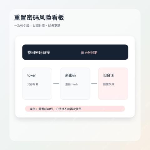 PHP 密码重置 token 和哈希更新案例
