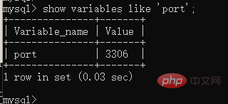 What is the mysql command to view the database?