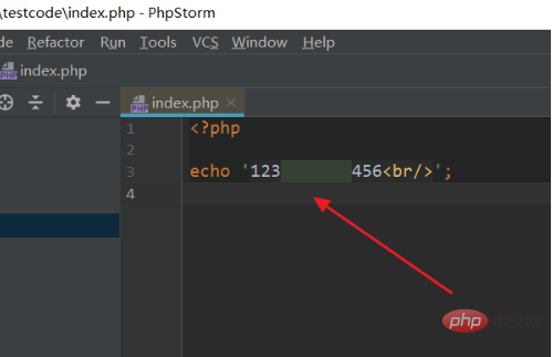 How to enter spaces in php