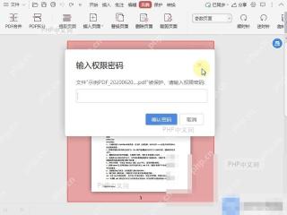 PDF如何对PDF文档的插入和删除页功能加密?设置效果