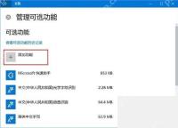 Win10 添加 Windows Media Player 可选功能
