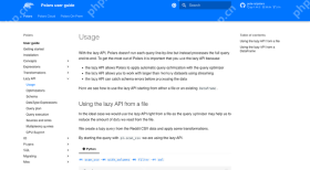 Polars 官方用户指南首页展示 Python/Rust 数据处理文档入口