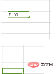 What should I do if the 0 after the decimal point is not displayed in Excel?