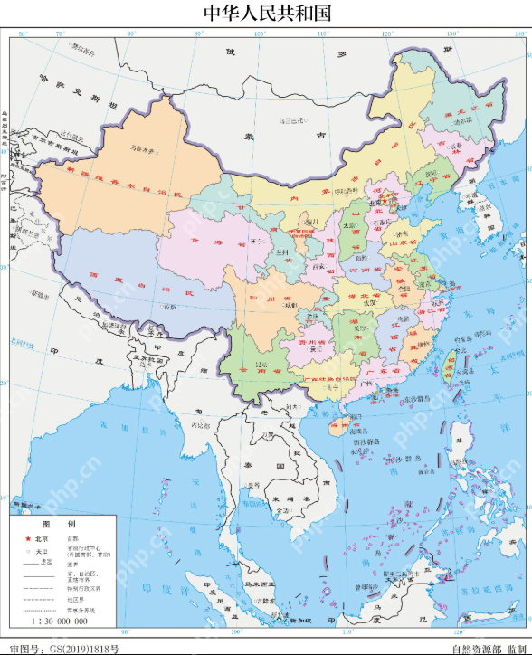 中国地图全图超清地址 中国地图全图超清2025年官方入口 - php中文网