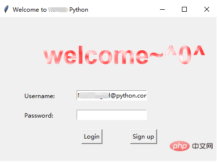 How to create a login registration interface in python