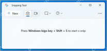 Windows 11 截图工具主窗口提示按 Windows 徽标键 Shift S 开始截图