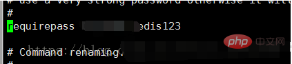 Password problem for redis setting under php