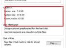VMware Workstation Hard Disk Disk information 区域显示当前容量和磁盘文件状态