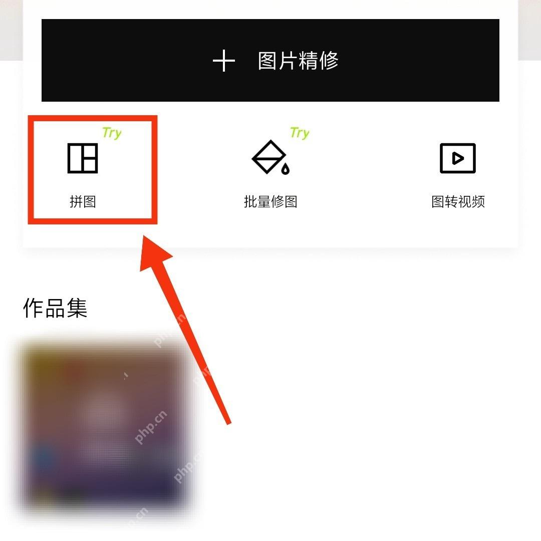 醒图首页拼图入口