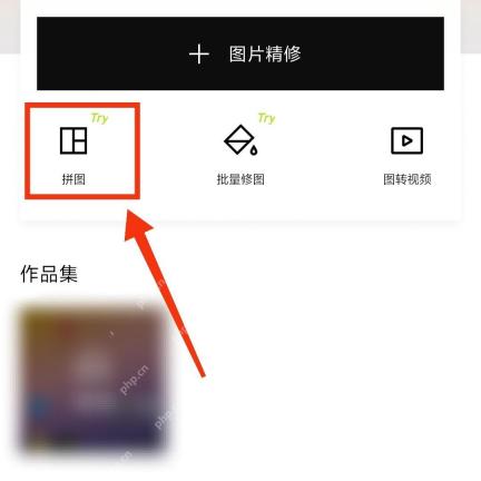 醒图首页拼图入口