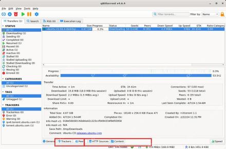 qBittorrent 主窗口底部 General 信息里的 Save Path 行，用于核对现有任务保存路径
