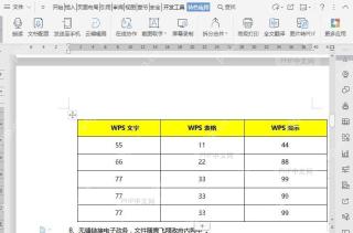 如何对文档表格进行排序？入口位置