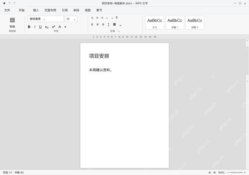 模拟 WPS文字 Windows电脑版完整窗口：核对正文与跨软件显示