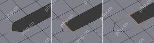 Blender 5.2 New Edge Face 示例显示沿边界连续按 F 生成新面