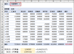 GETPIVOTDATA函数用单元格引用替换项目名称进行提取