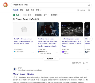 DuckDuckGo英文双引号短语查询框及对应新闻与网页结果