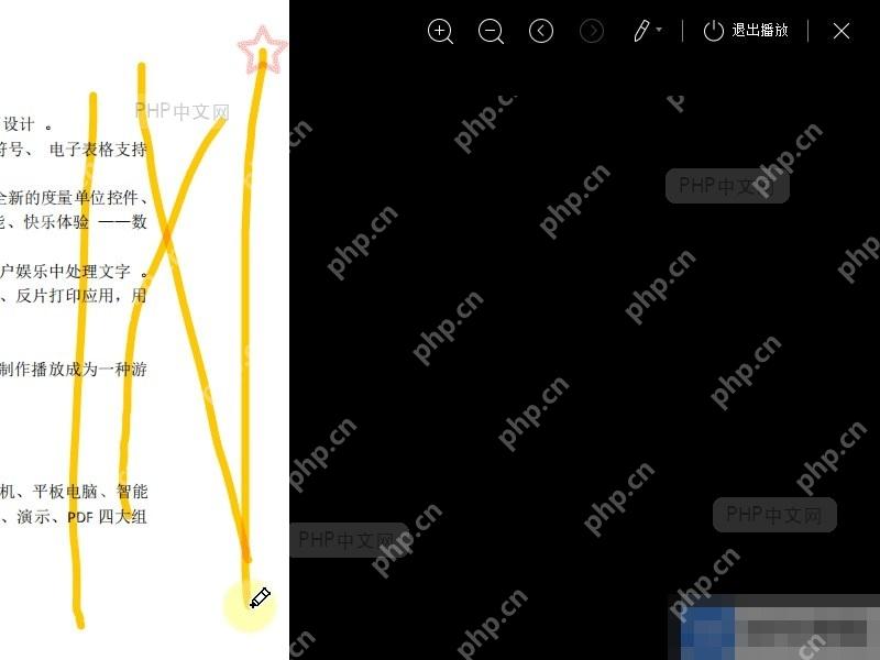 PDF播放时,如何使用荧光笔工具?设置效果